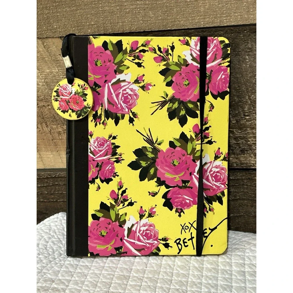 Betsey Johnson XOX Roses Journal Hardback Book Lined Blank 8-1/4